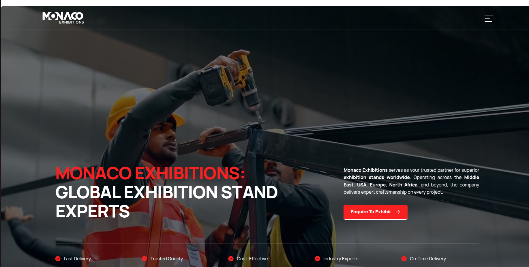 Monaco Exhibitions — Construction project preview